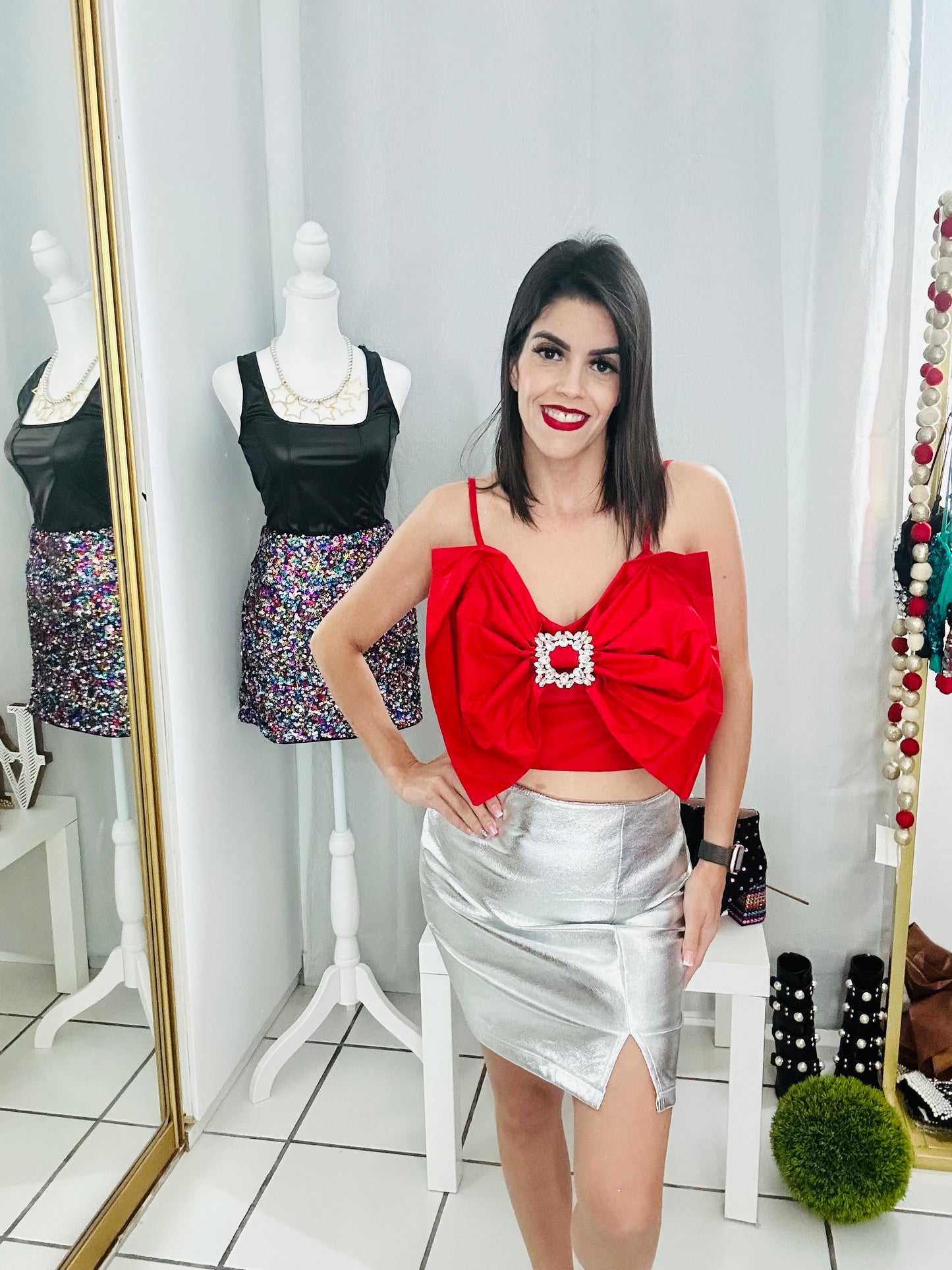 Big Bow Red Top