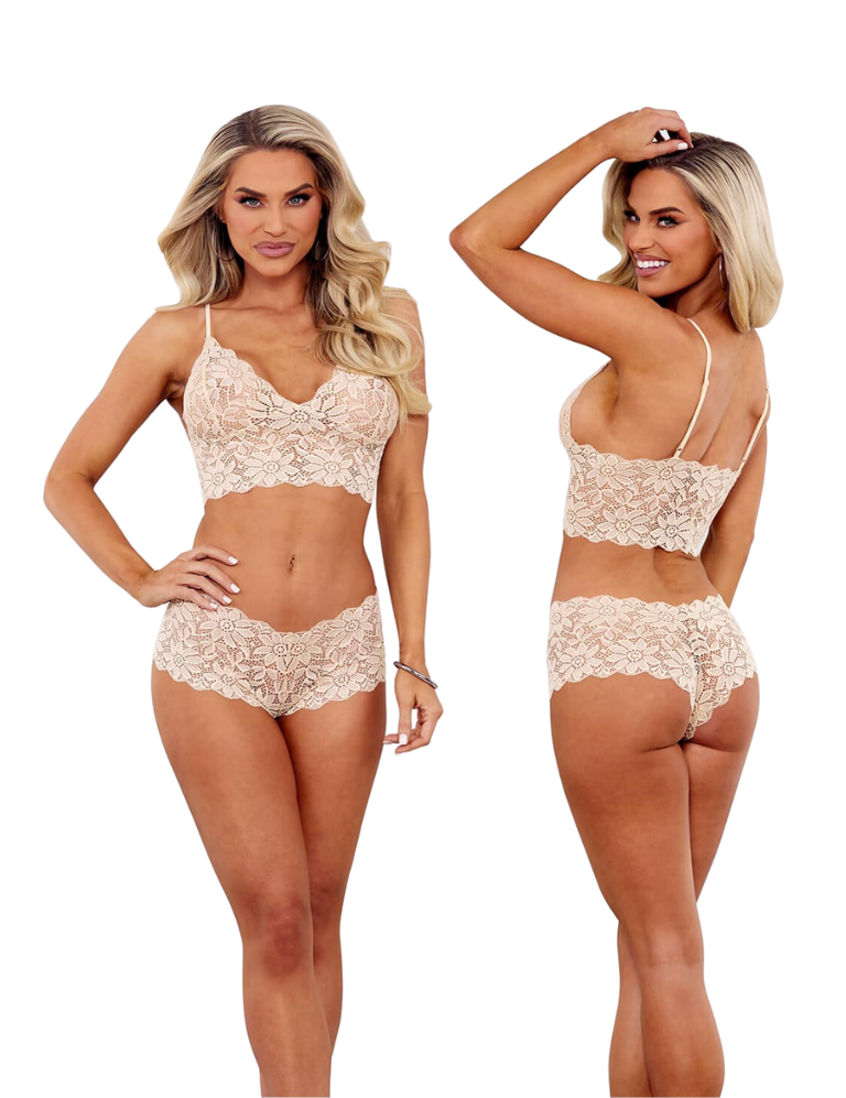 Cream bralette set