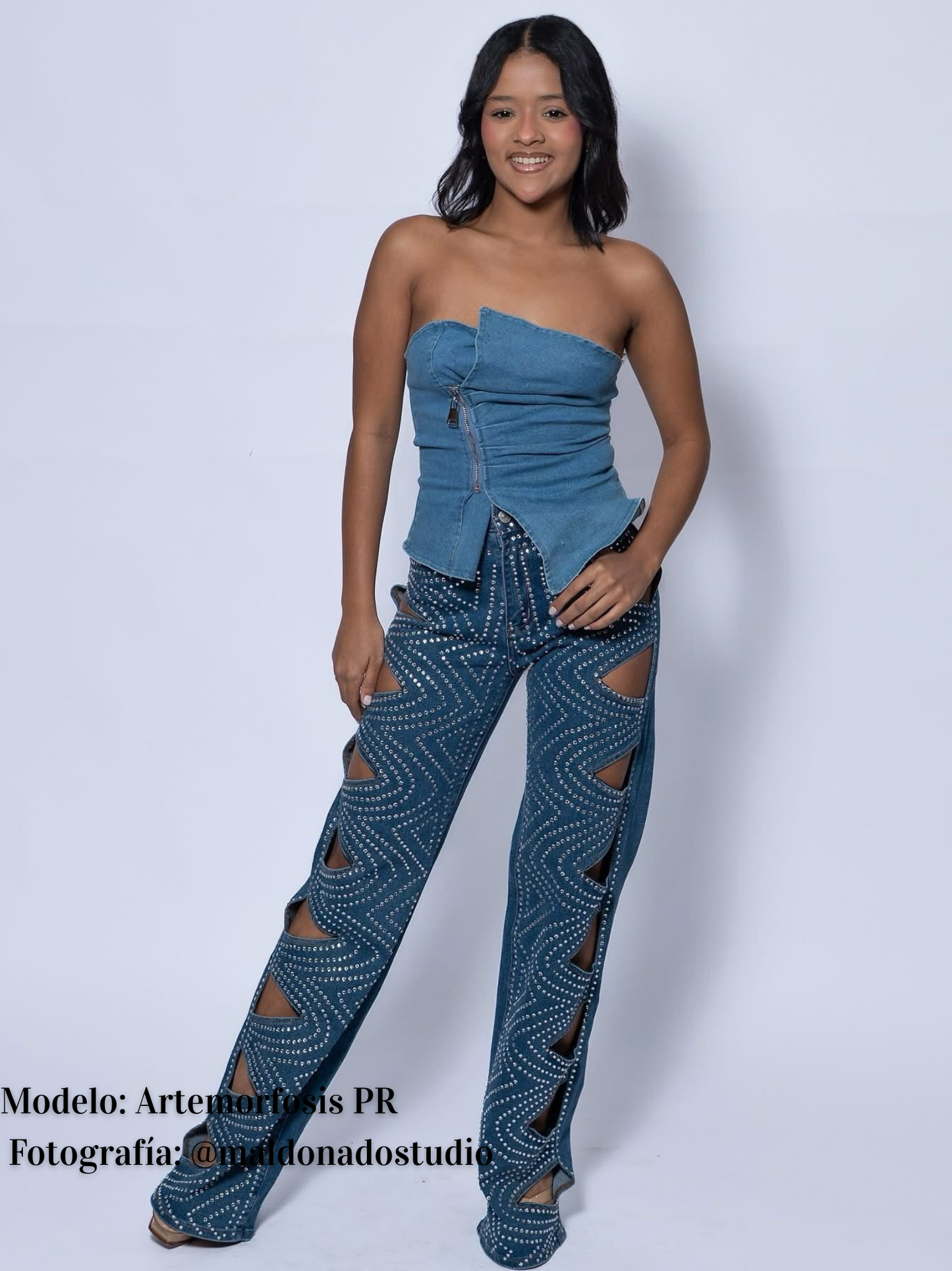 Cuts & Rhinestones Jean