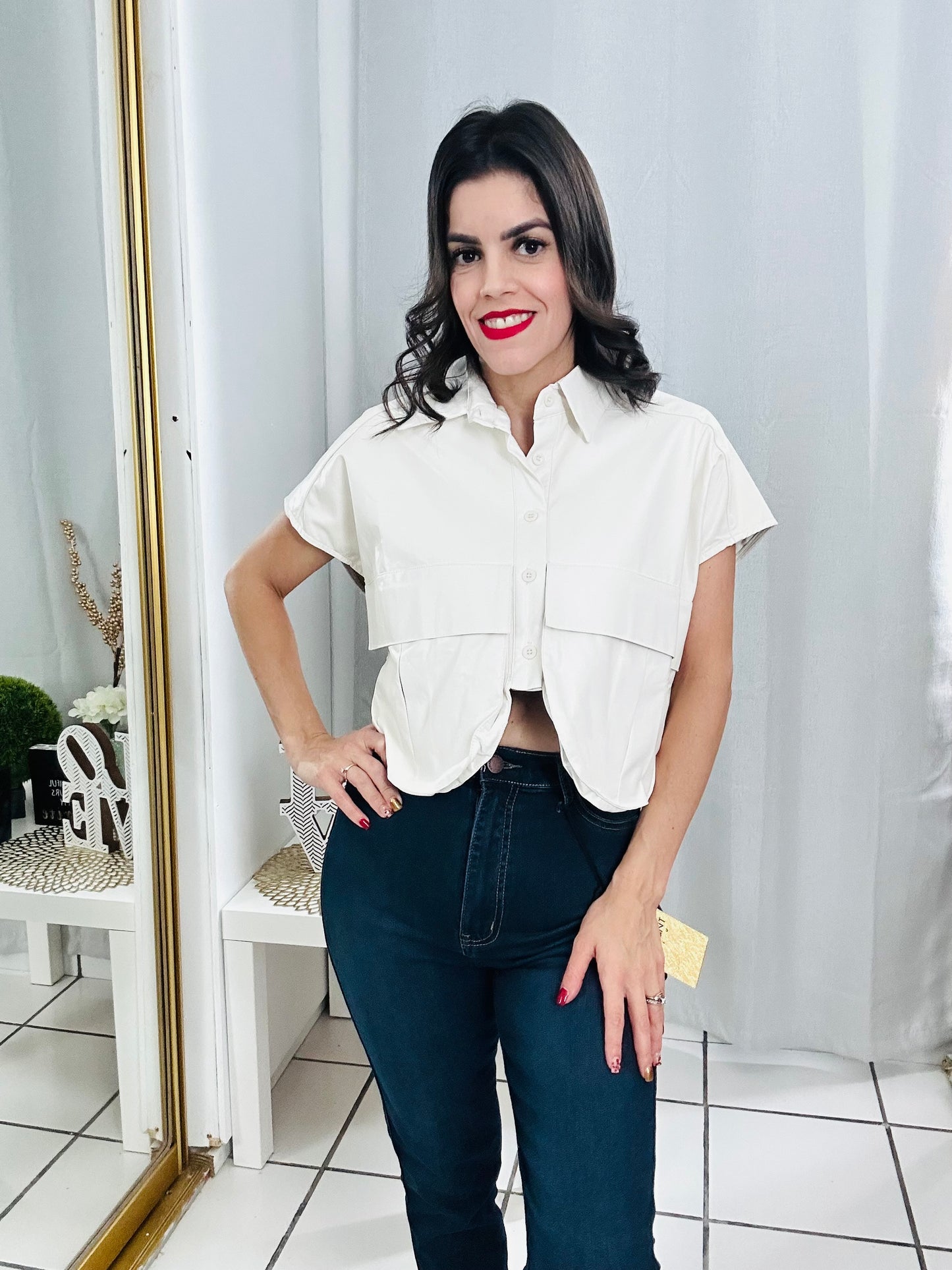 Oversize crop top