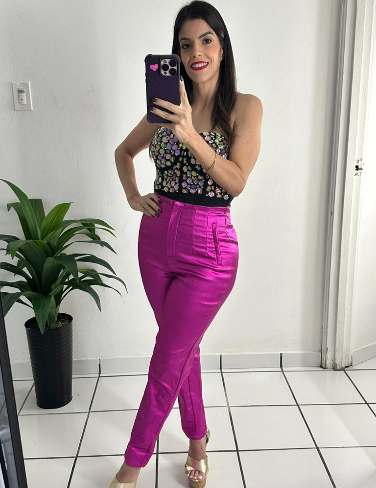 Mix Multi Color Rainbow Stones Bustier Top