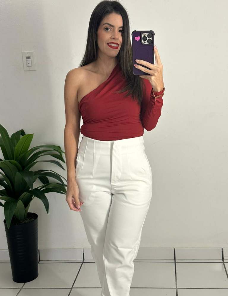 Zara Style Highwaist White Pant
