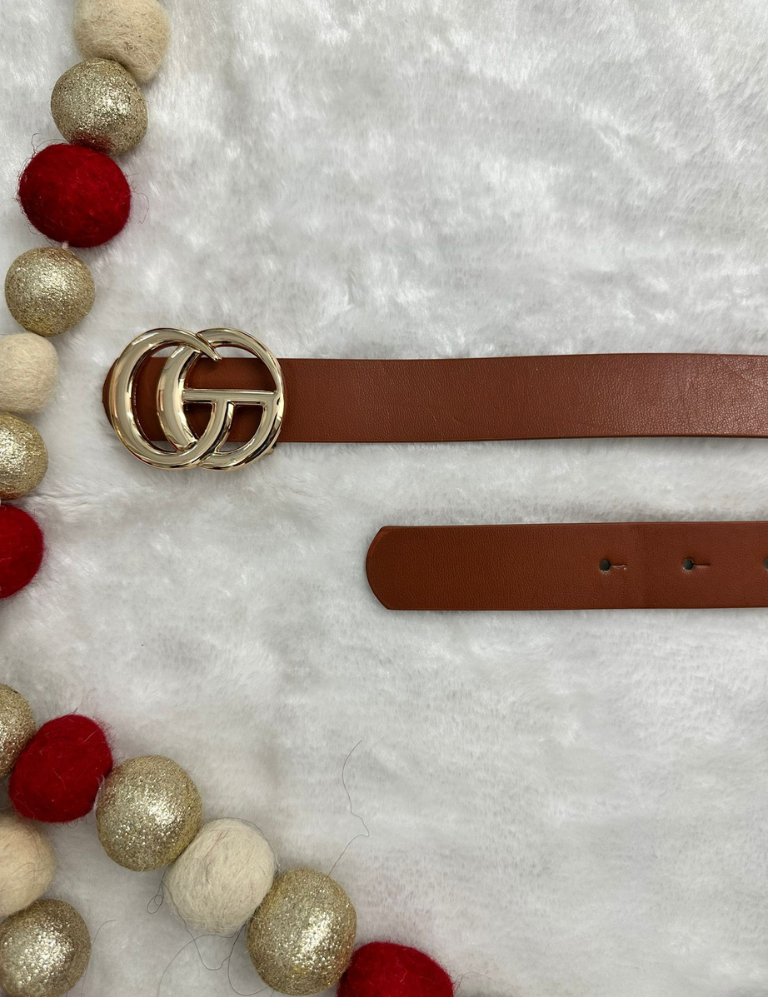 CG Bukle belt brown/gold