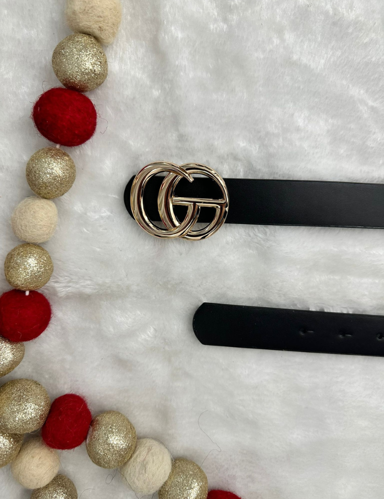 CG Bukle Belt Black/Gold