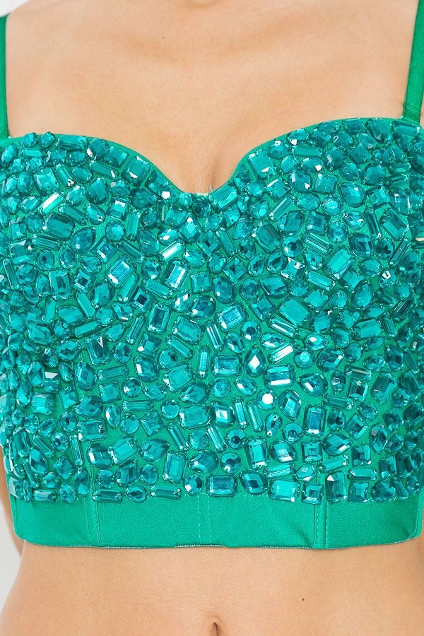 Green bustier