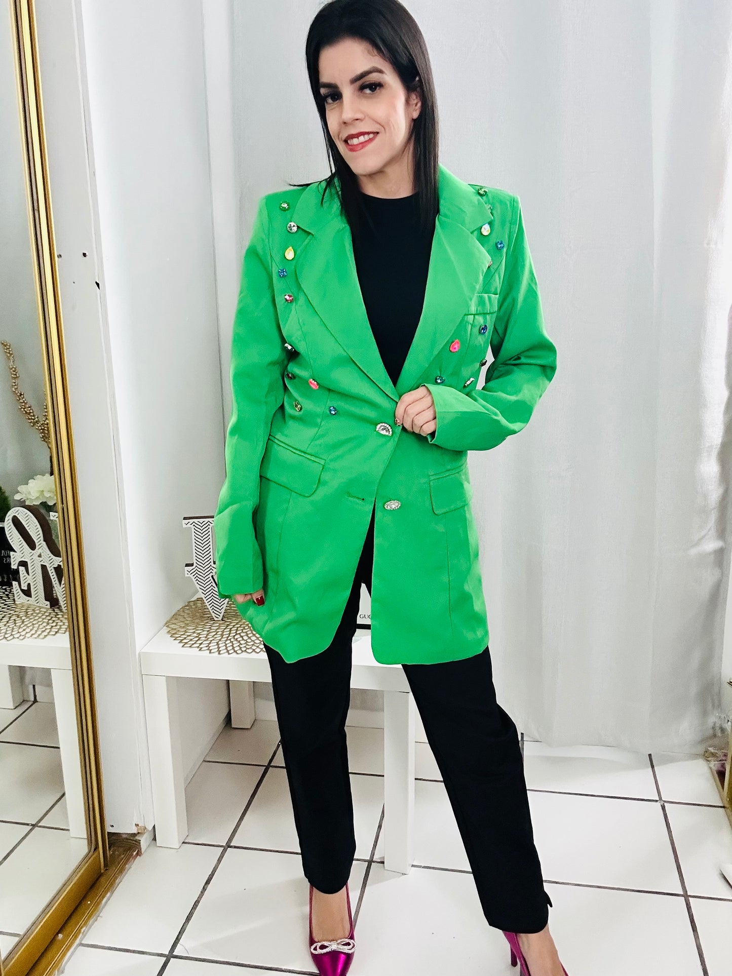 Love Gems Green Blazer