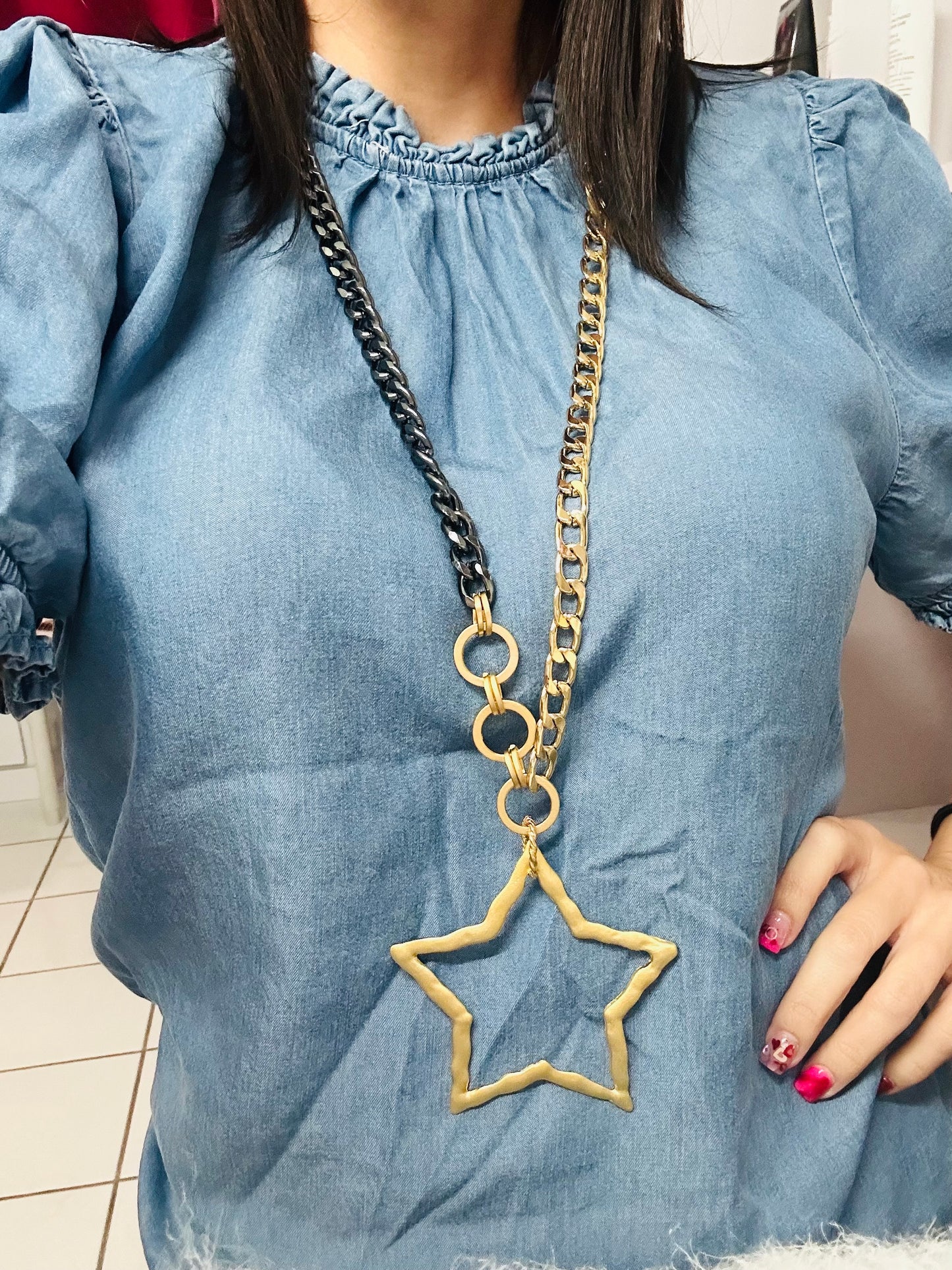 Star Long Necklace
