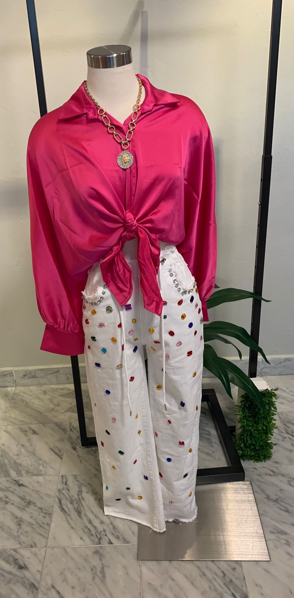 Gems White Jean