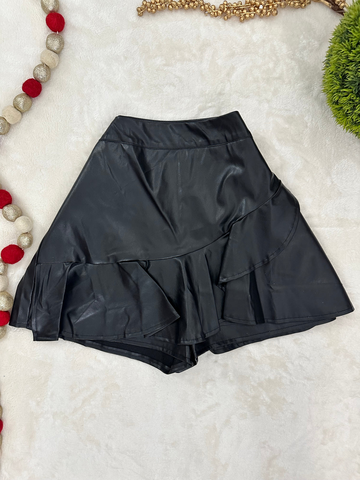 Leather Skort