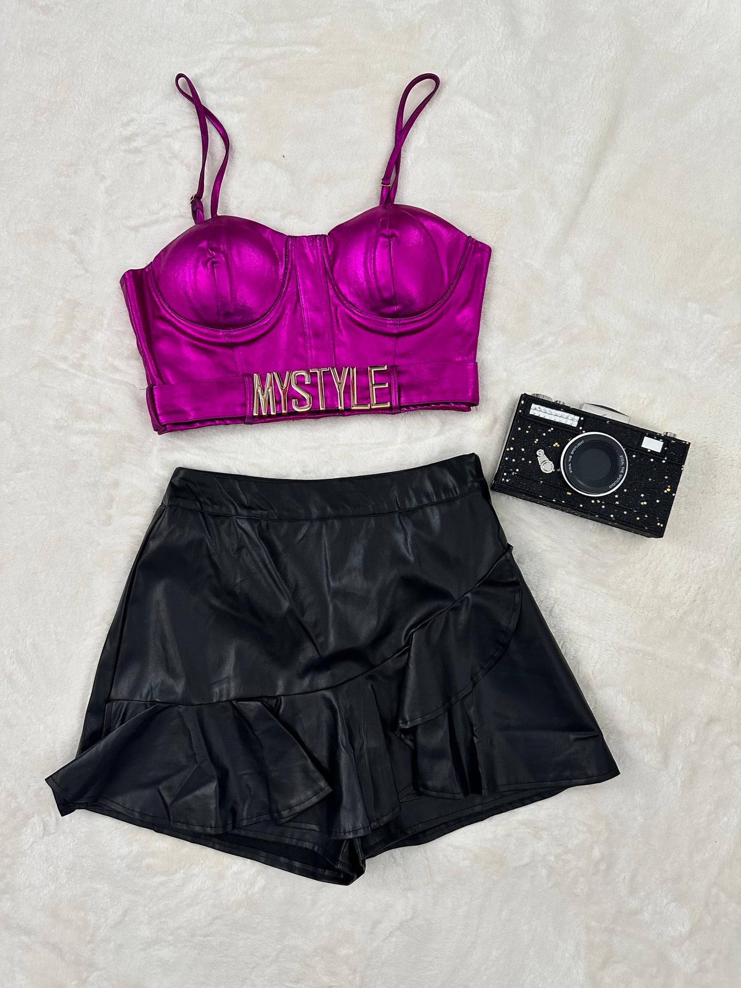 Leather Skort