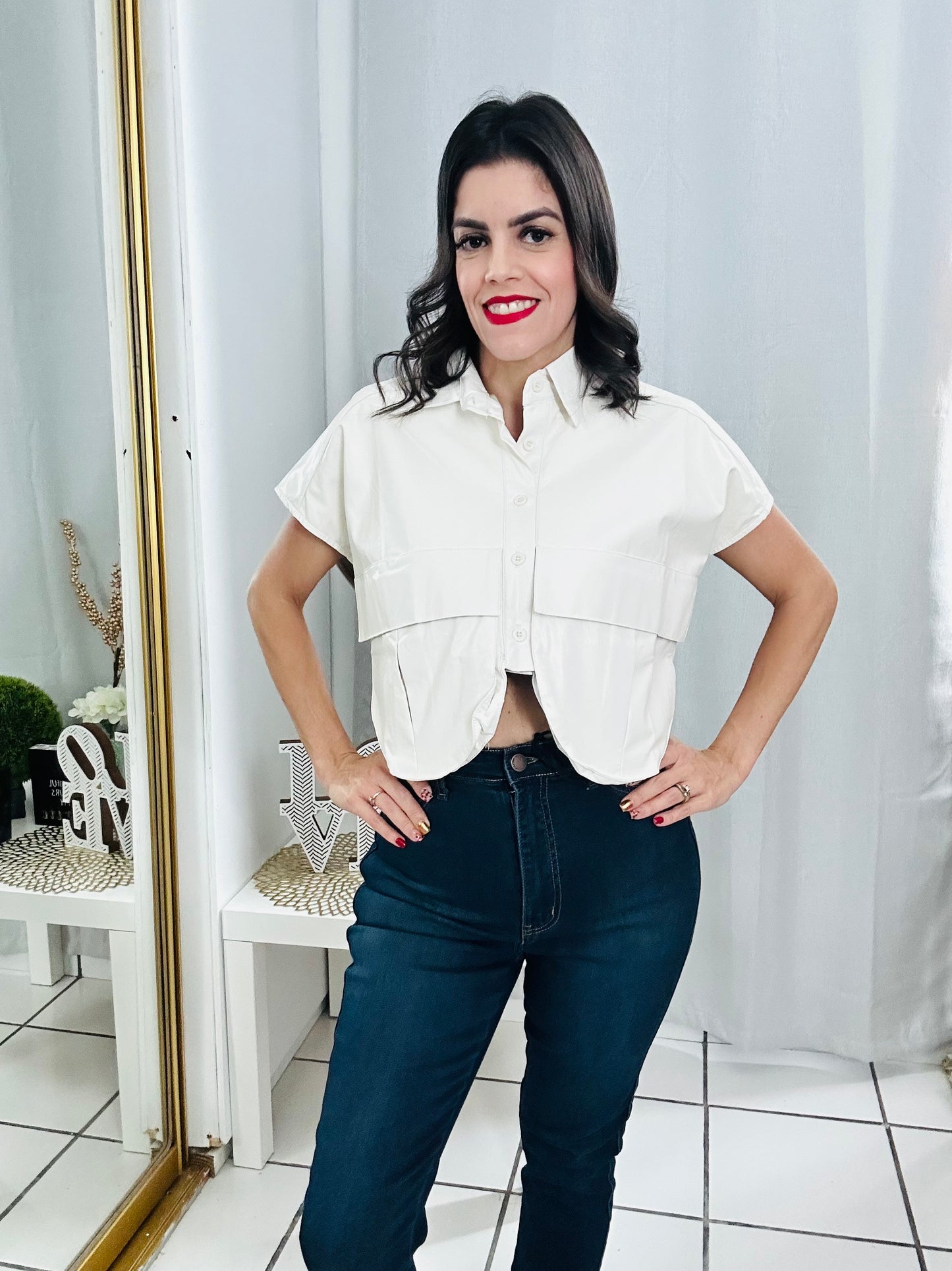 Oversize crop top