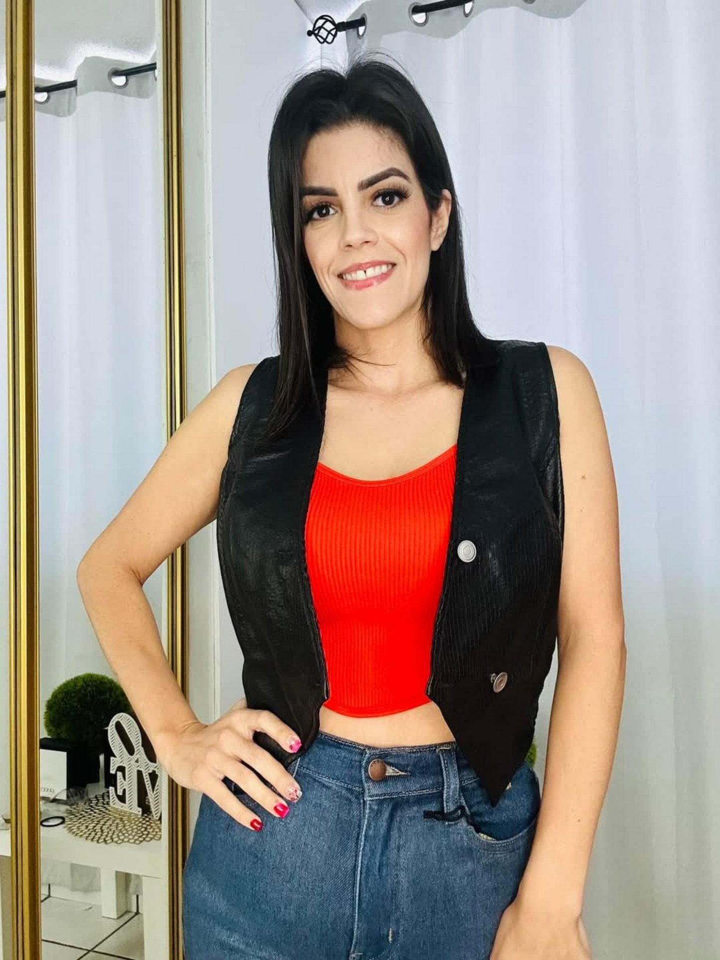 Sexy Black Vest