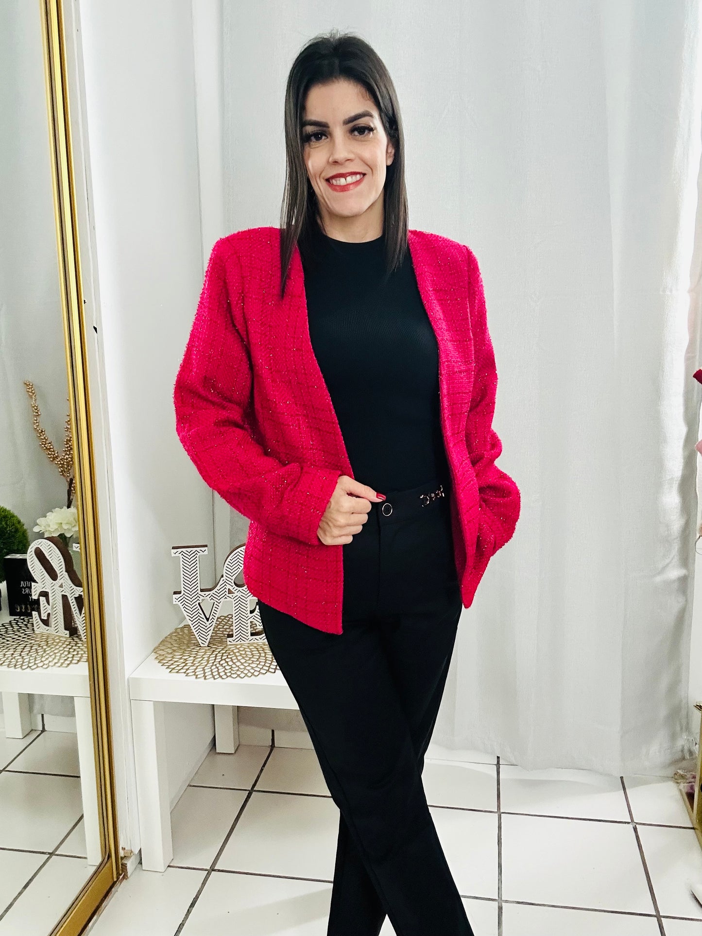 Luxe Pink Blazer