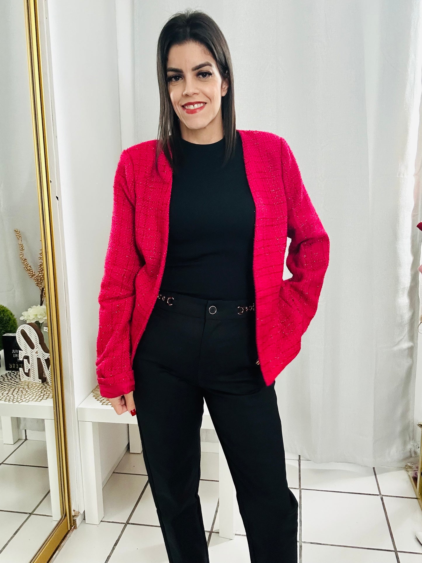 Luxe Pink Blazer