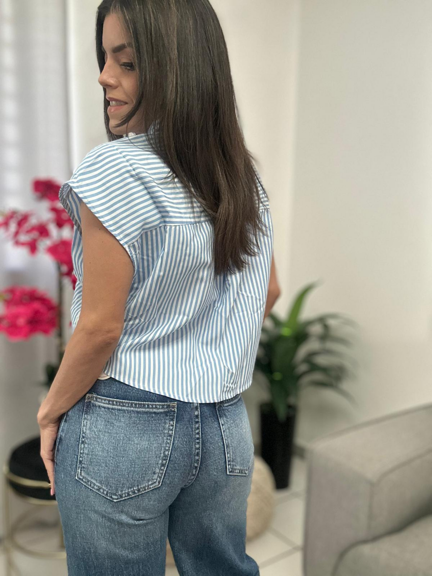 Blue Stripes Blouse