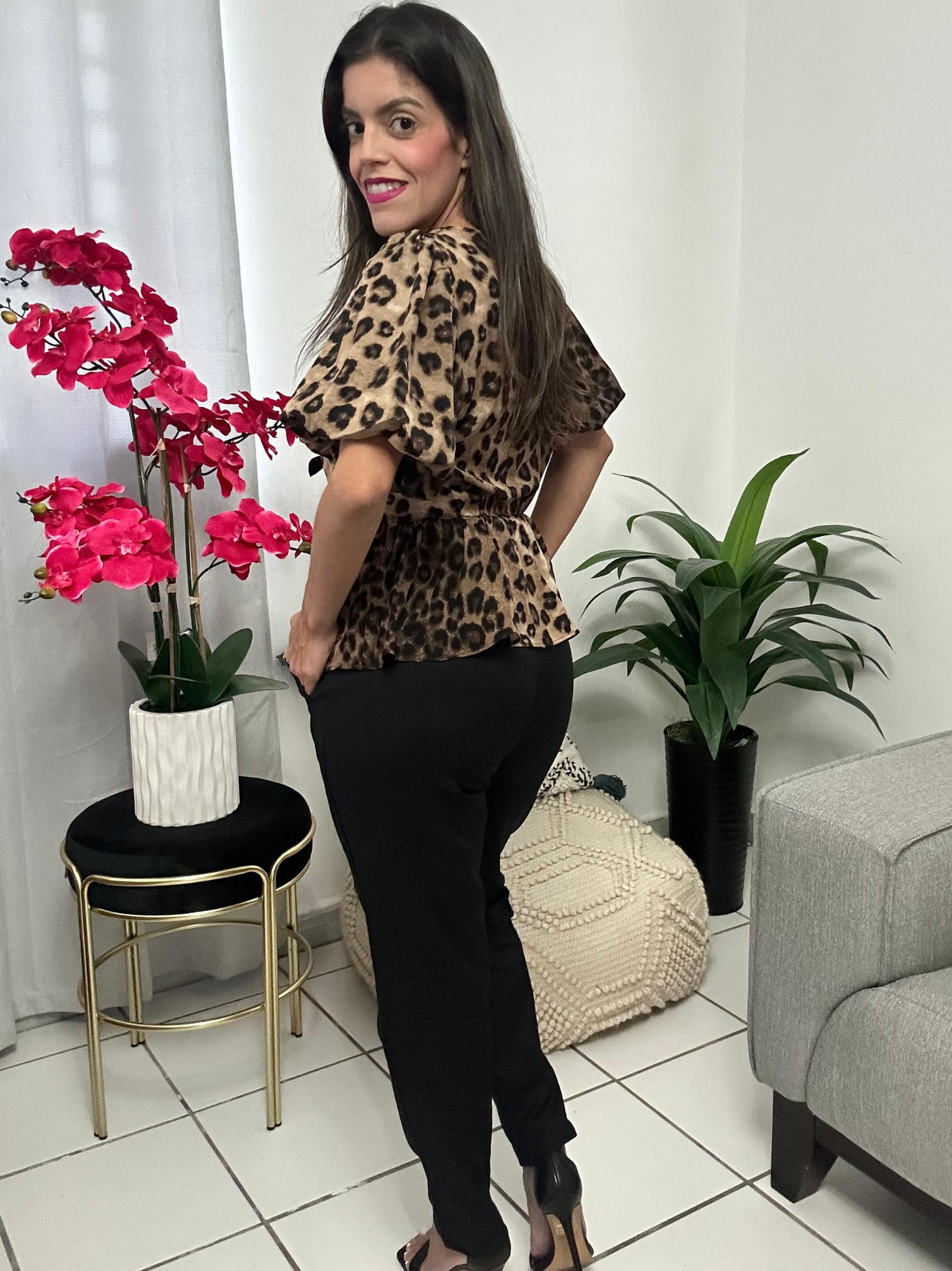 Zara Style Highwaist Black Pant