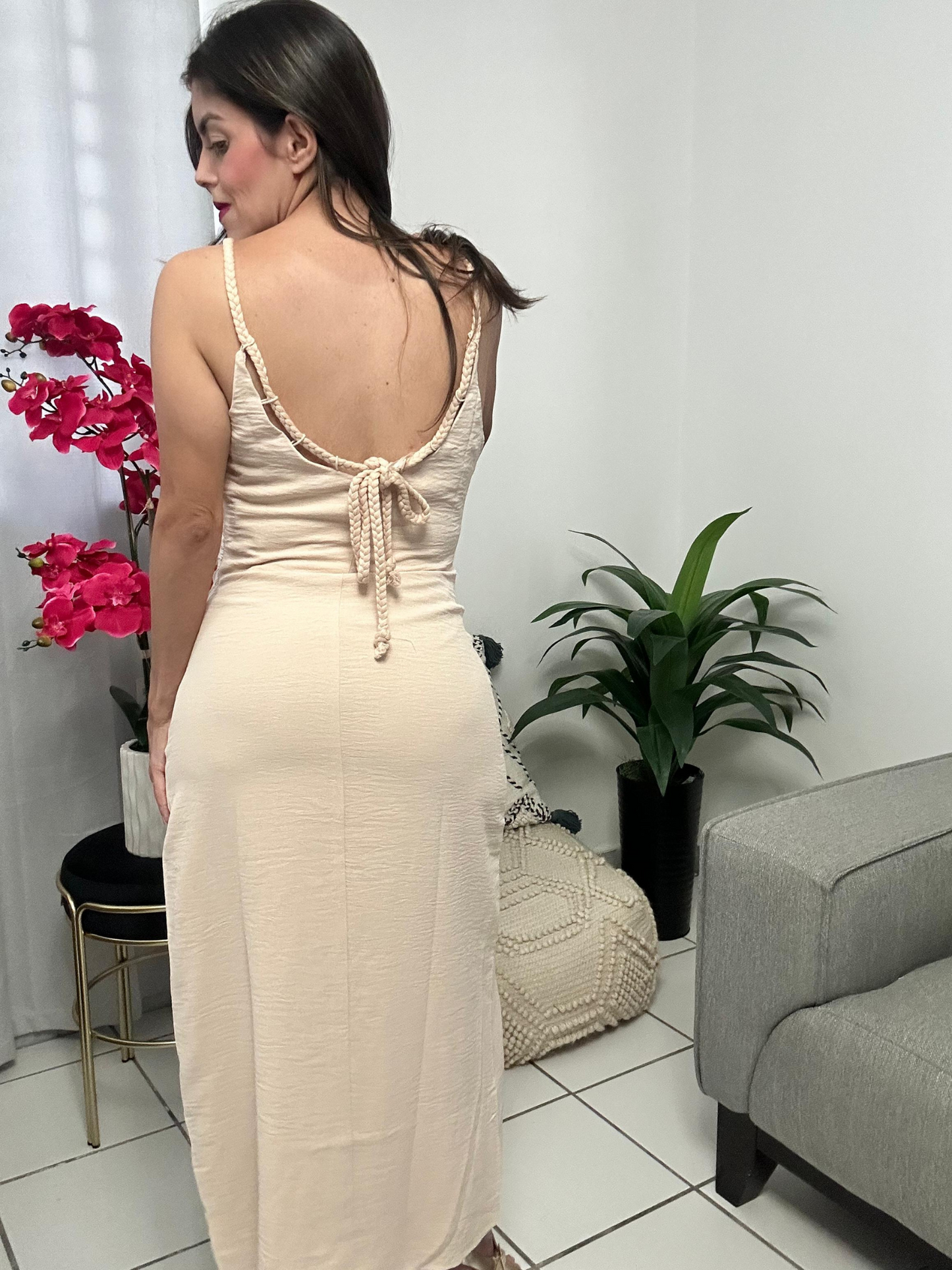 Natural Midi Dress