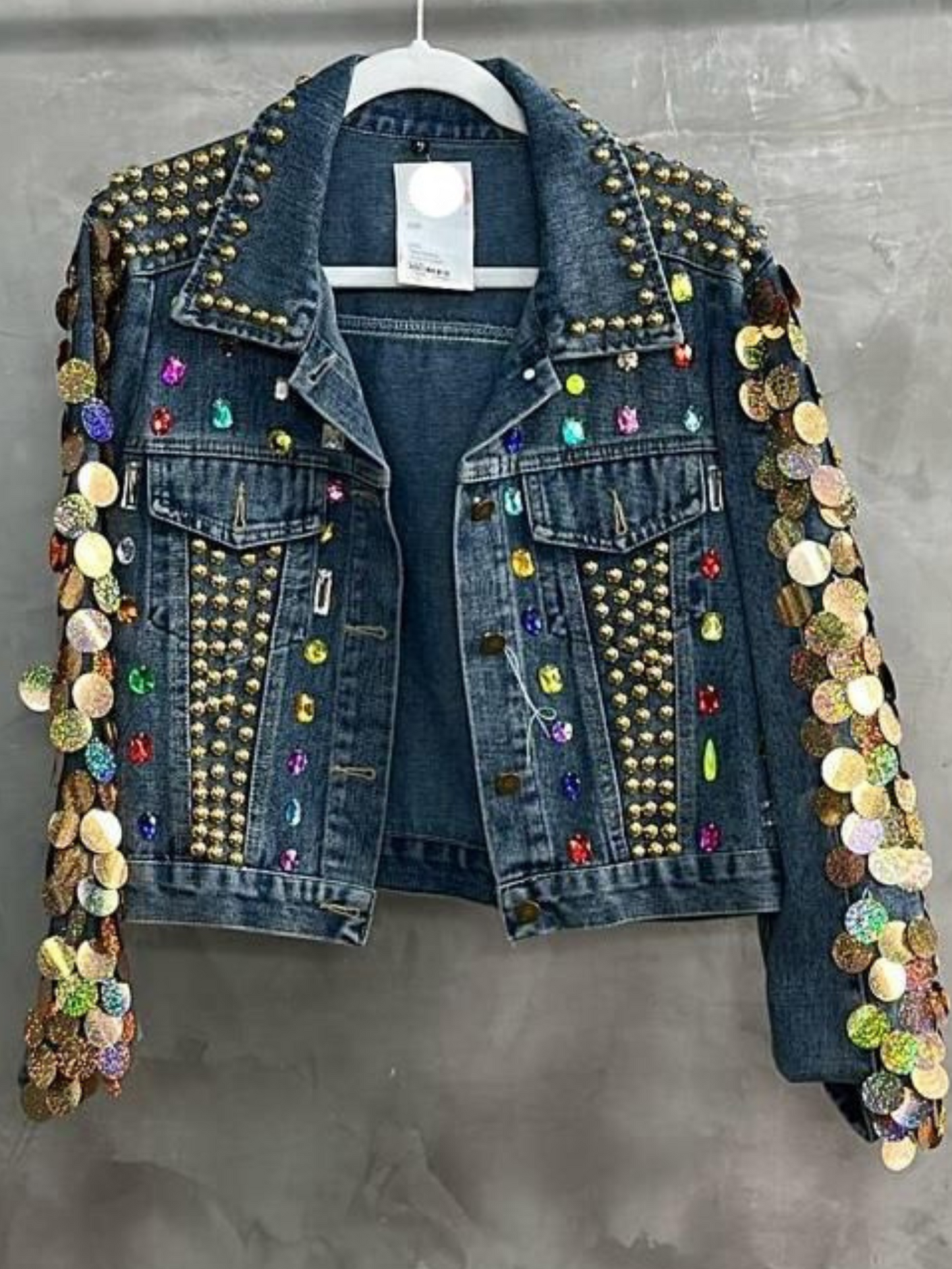 Gold embellishments Denim Jacket