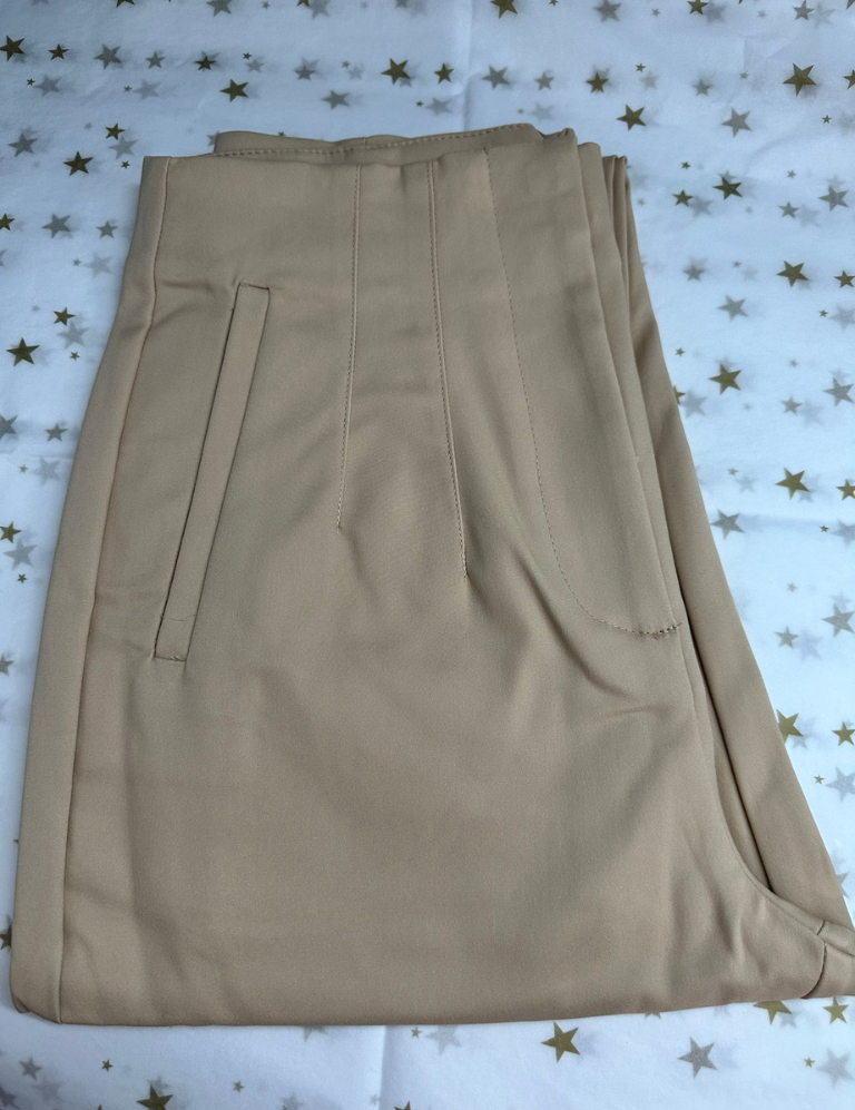 Zara Style High waist Pant Beige