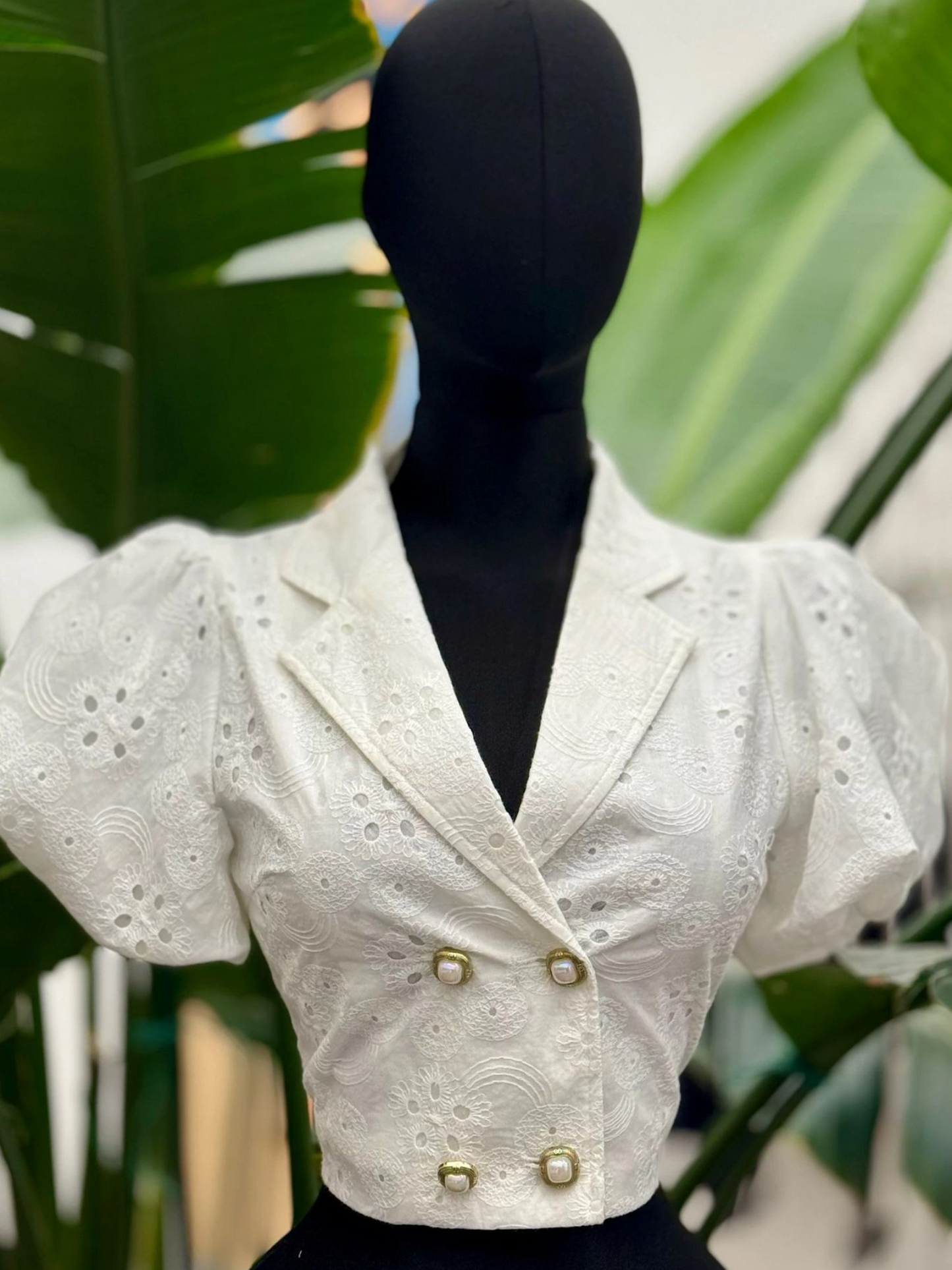 White lace top
