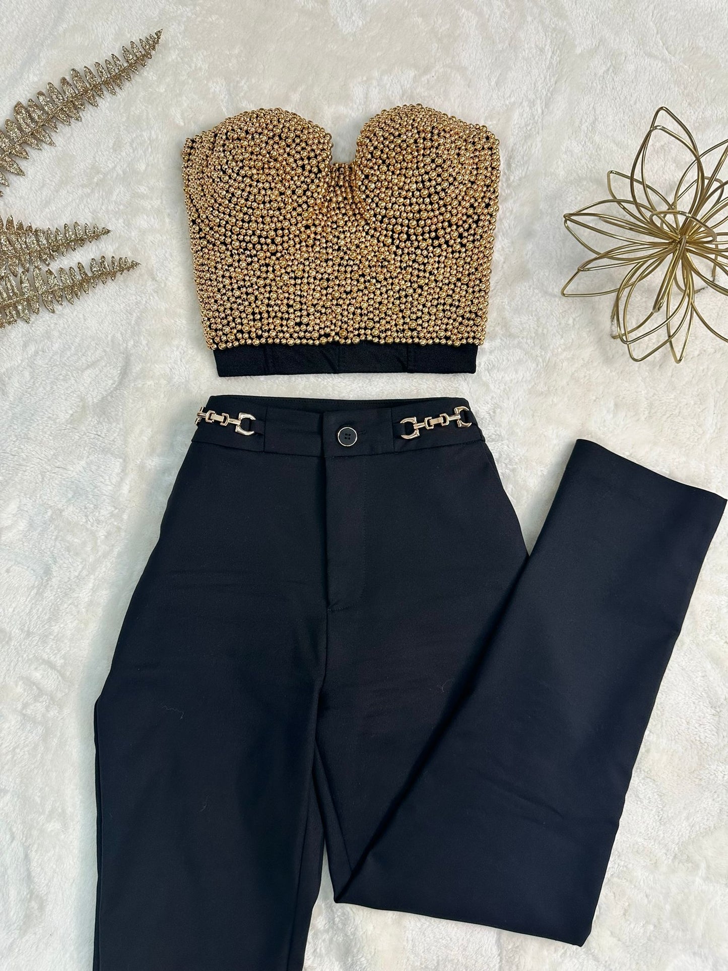 Beaded Push Up Bustier