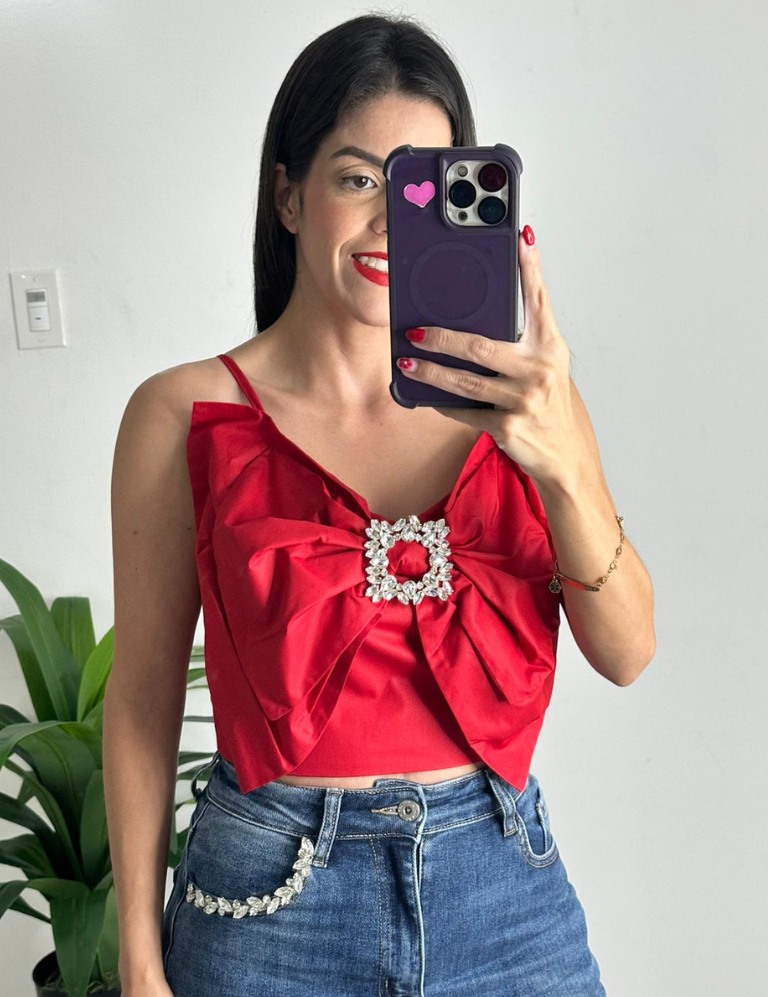 Big Bow Red Top