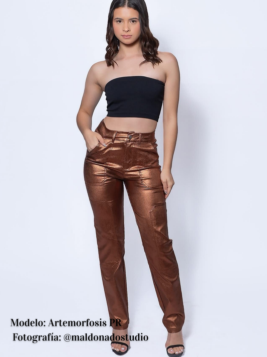 Strecth Metallic Pant