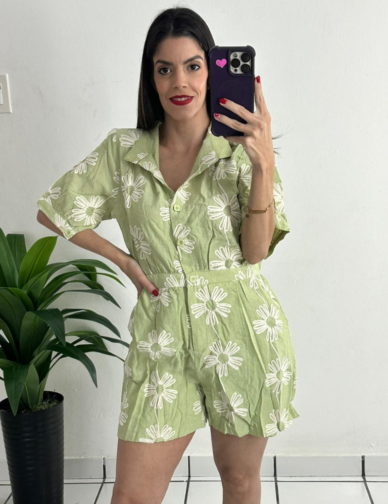 Soft Green Romper
