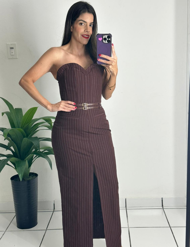 Elegant corset & skirt set - burgundy