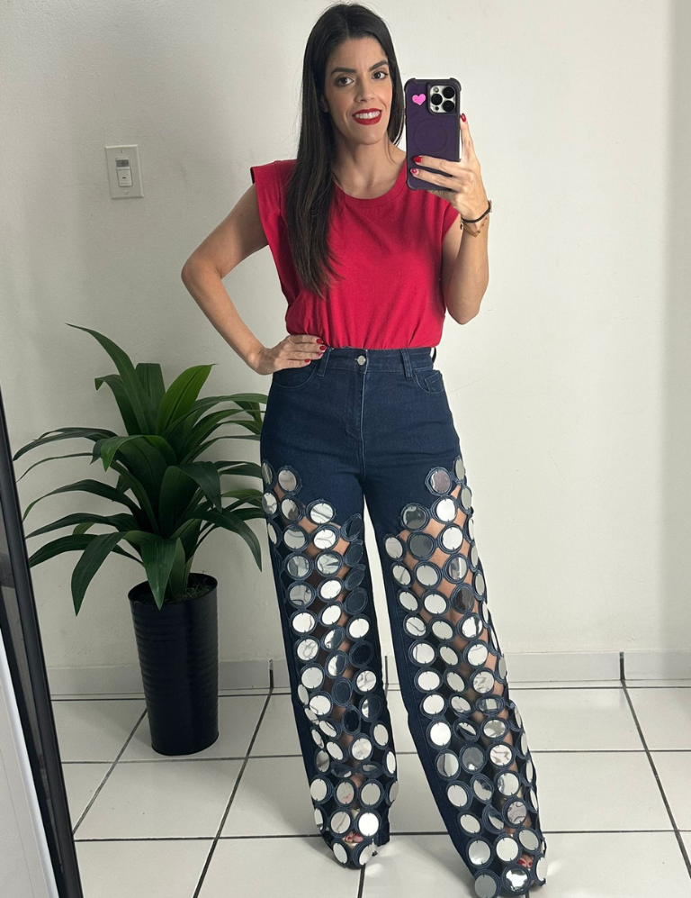 Mirror details Denim Jean