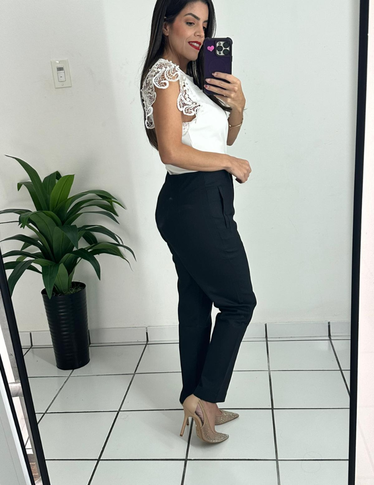 Zara Style Highwaist Black Pant