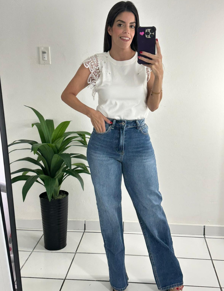 High Waisted Denim Jean