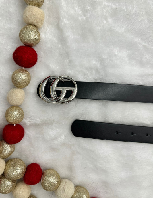 CG Bukle belt Black/Silver