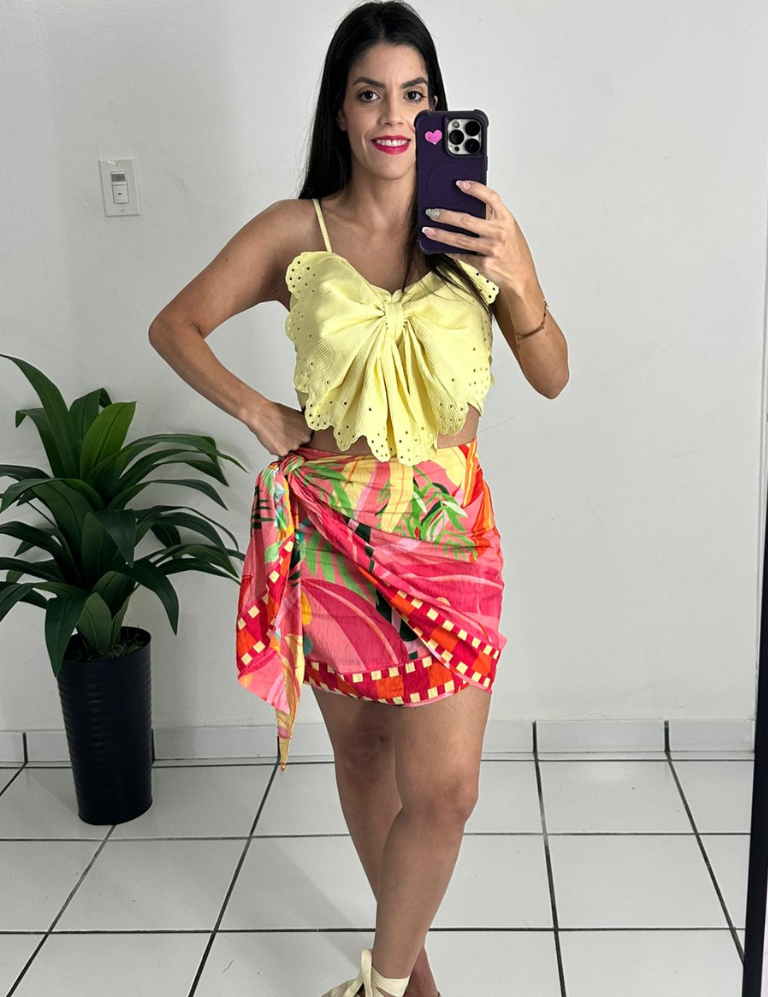 Orange Multi Skirt
