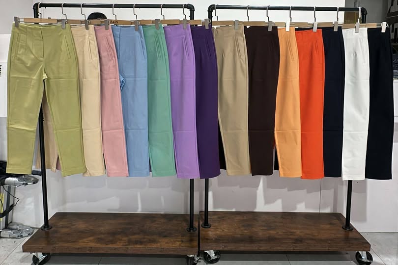 Zara Style High waist Pant lime