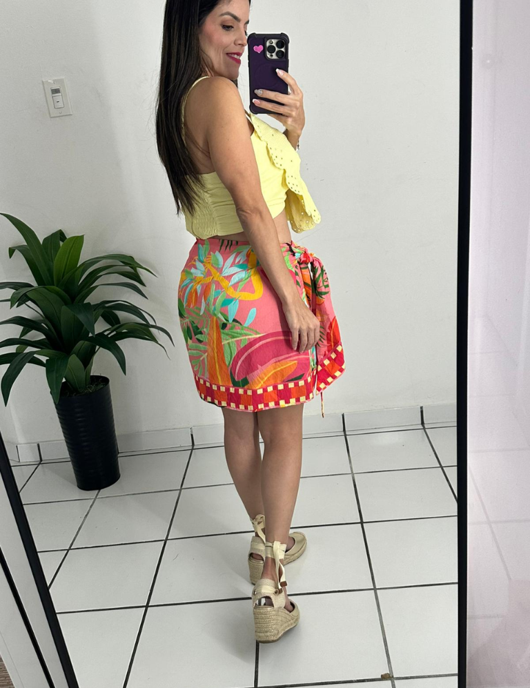 Orange Multi Skirt