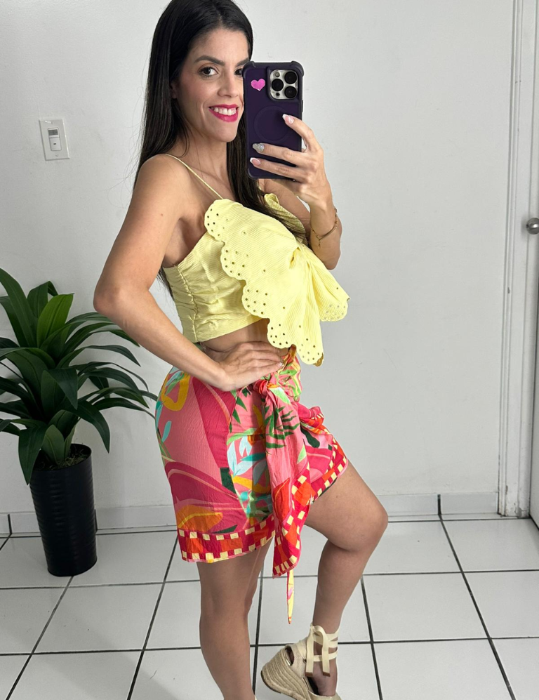 Orange Multi Skirt