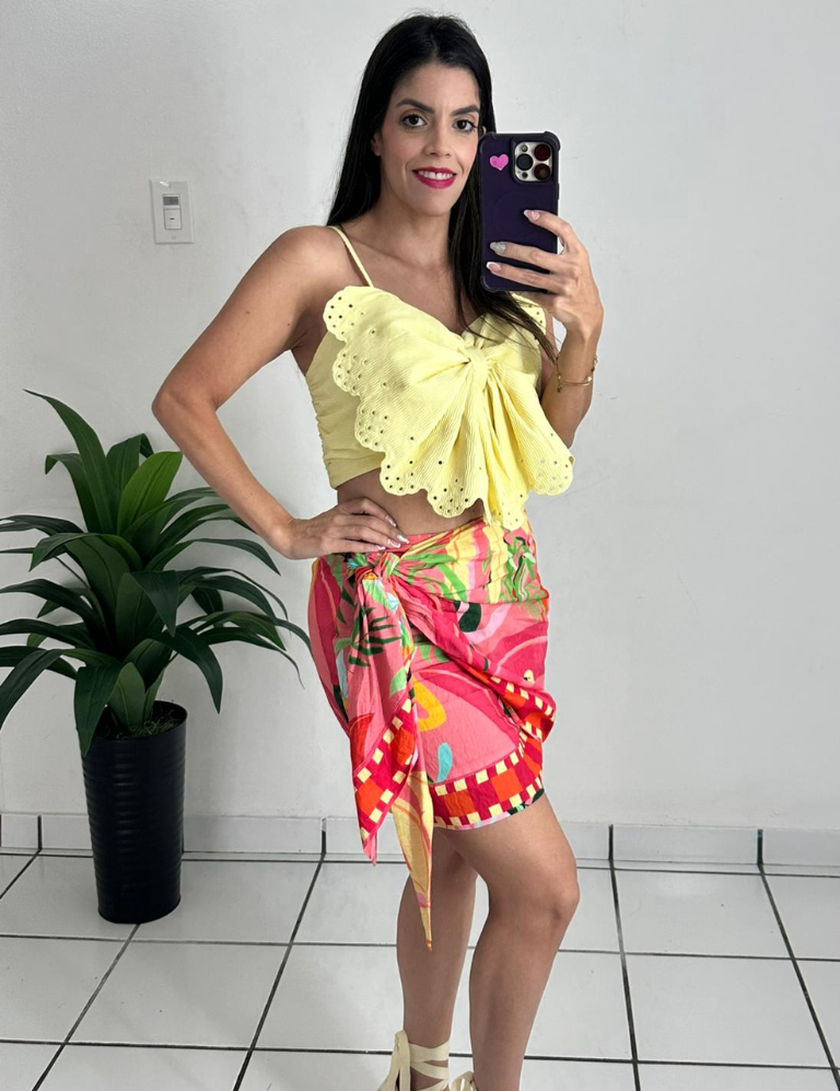 Orange Multi Skirt