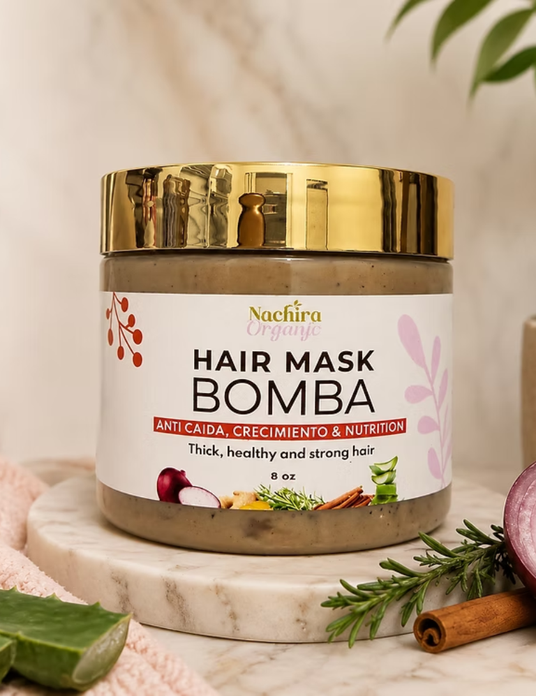Hair Mask Bomba – Anticaída, Crecimiento y Nutrición (8 oz)