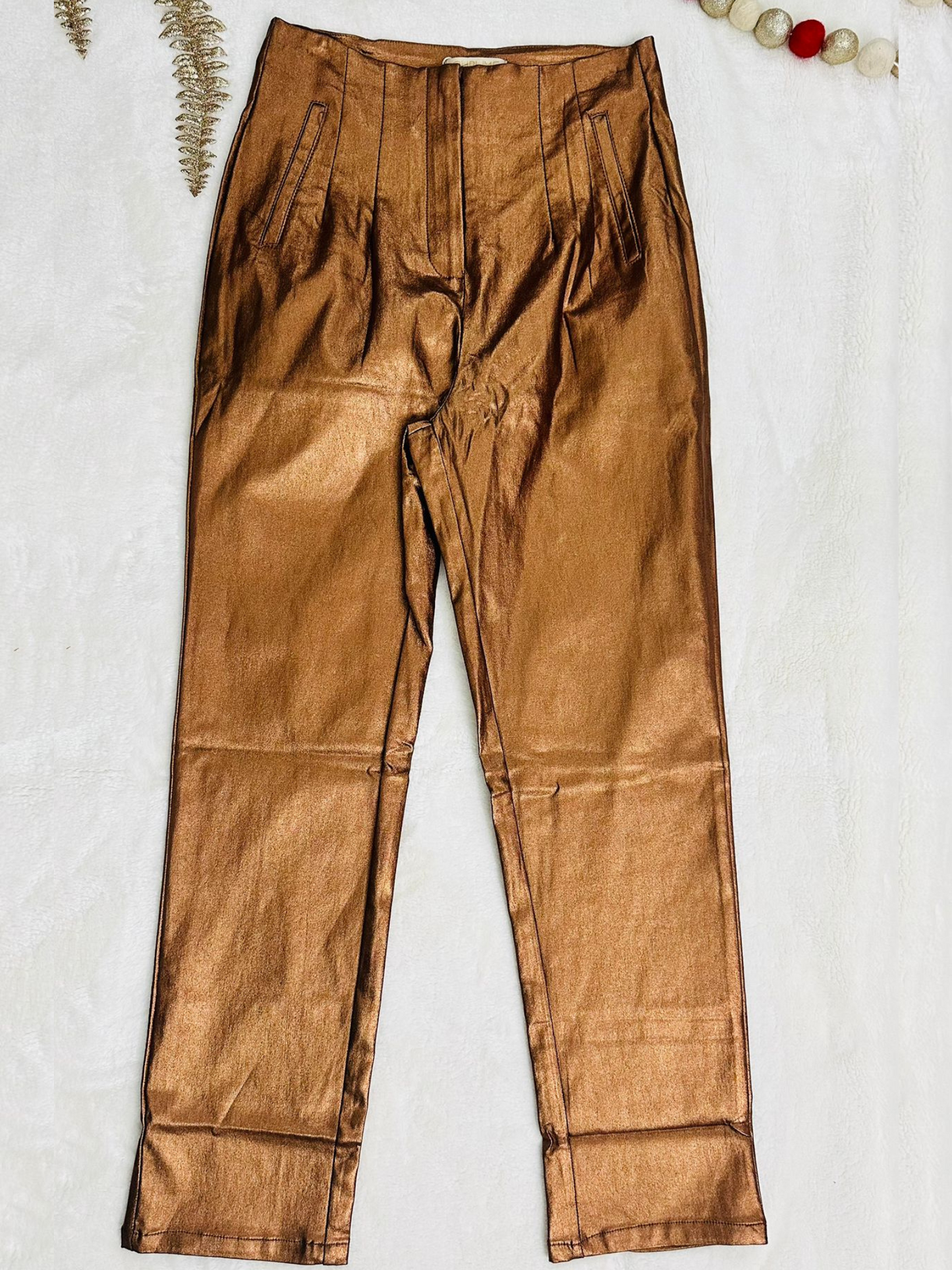 brown high waisted Pant