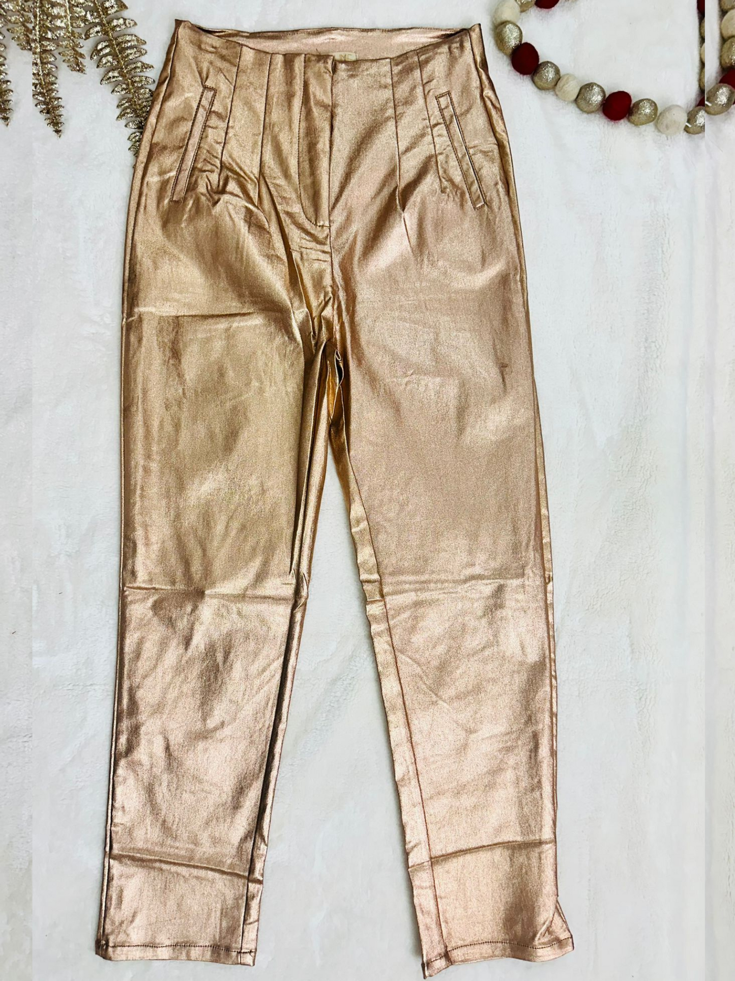 Bronze high waisted Pant