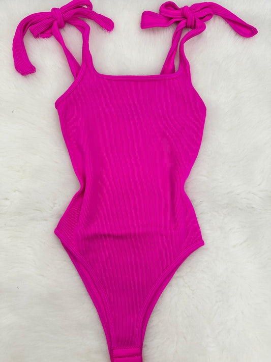 Bows Pink Bodysuit Basic
