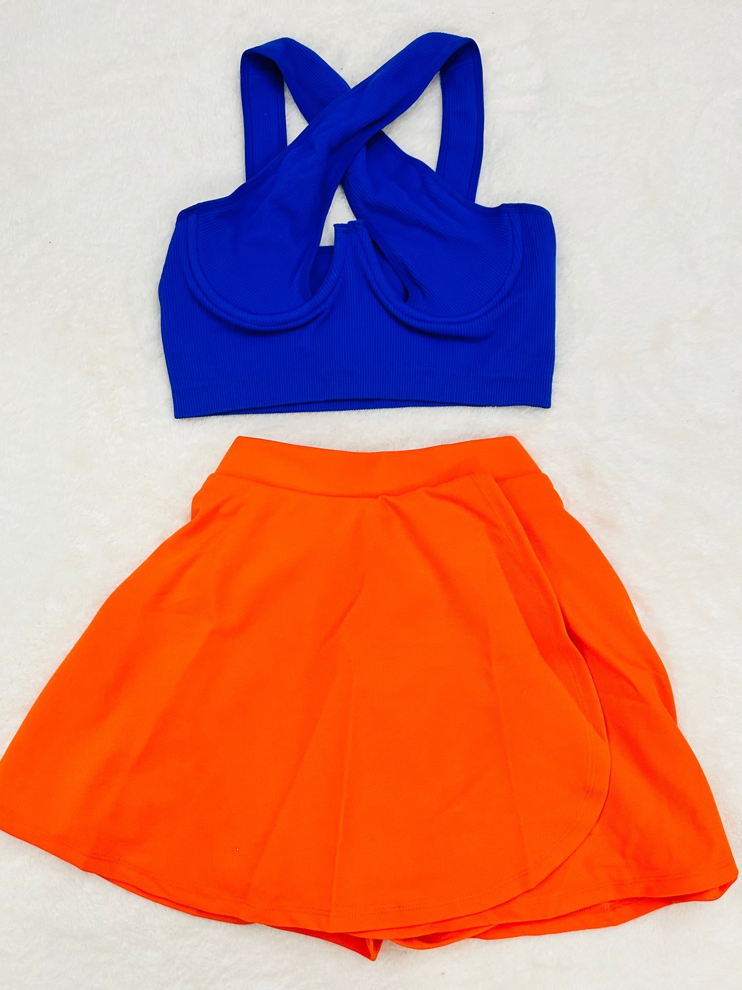 Skirt w/ pant Orange