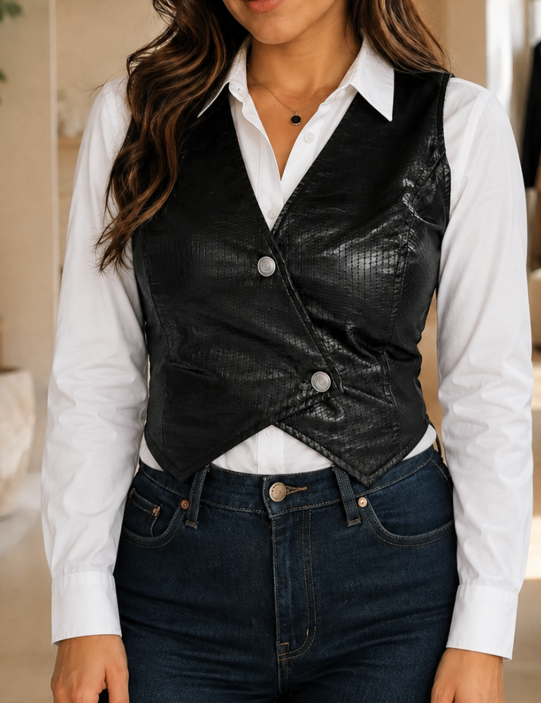 Sexy Black Vest