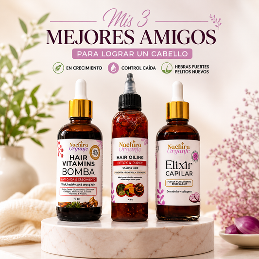 Mis 3 mejores amigos para el cabello