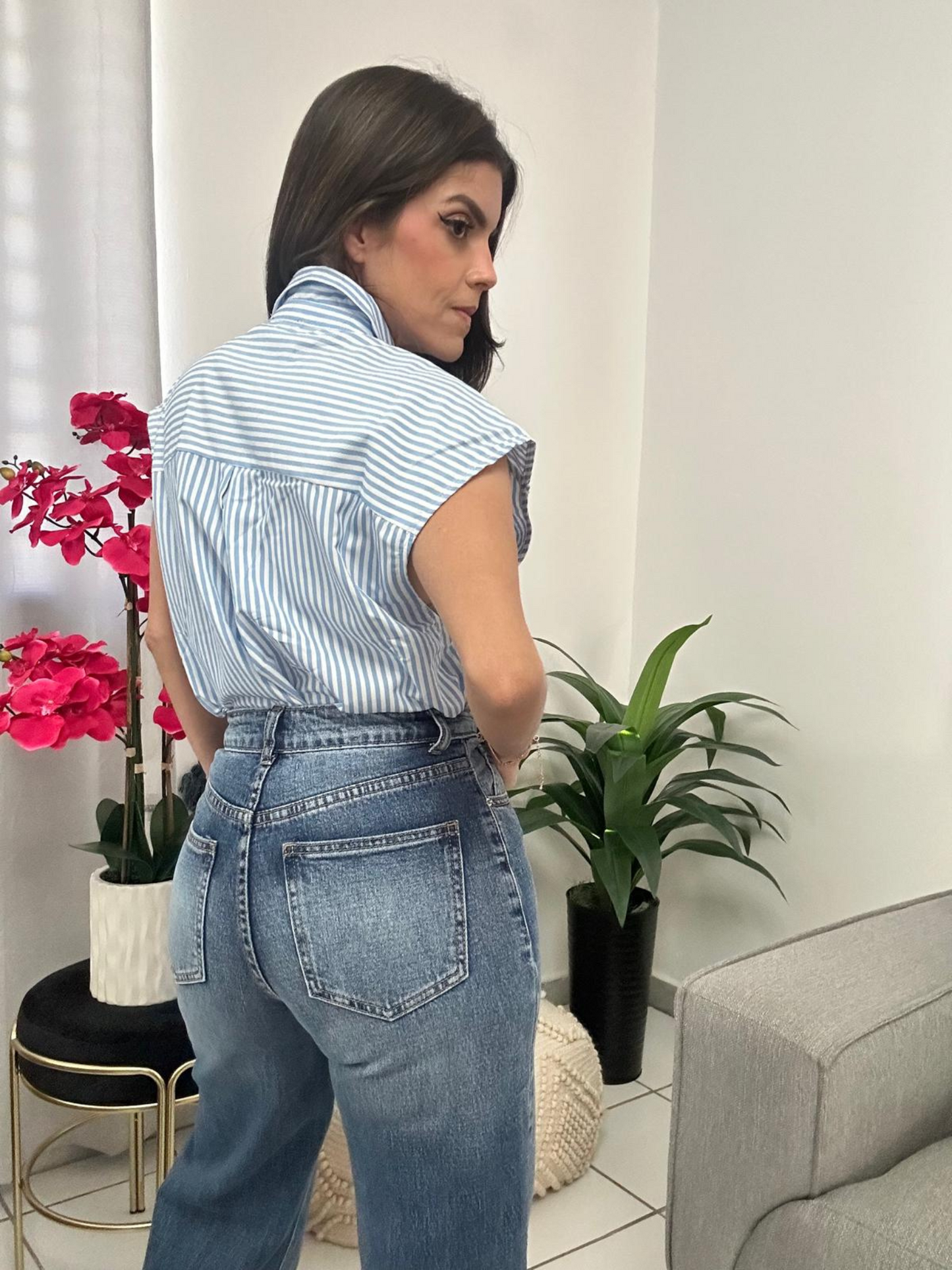 Blue Stripes Blouse