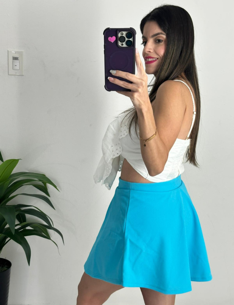 Skirt w/ pant Blue