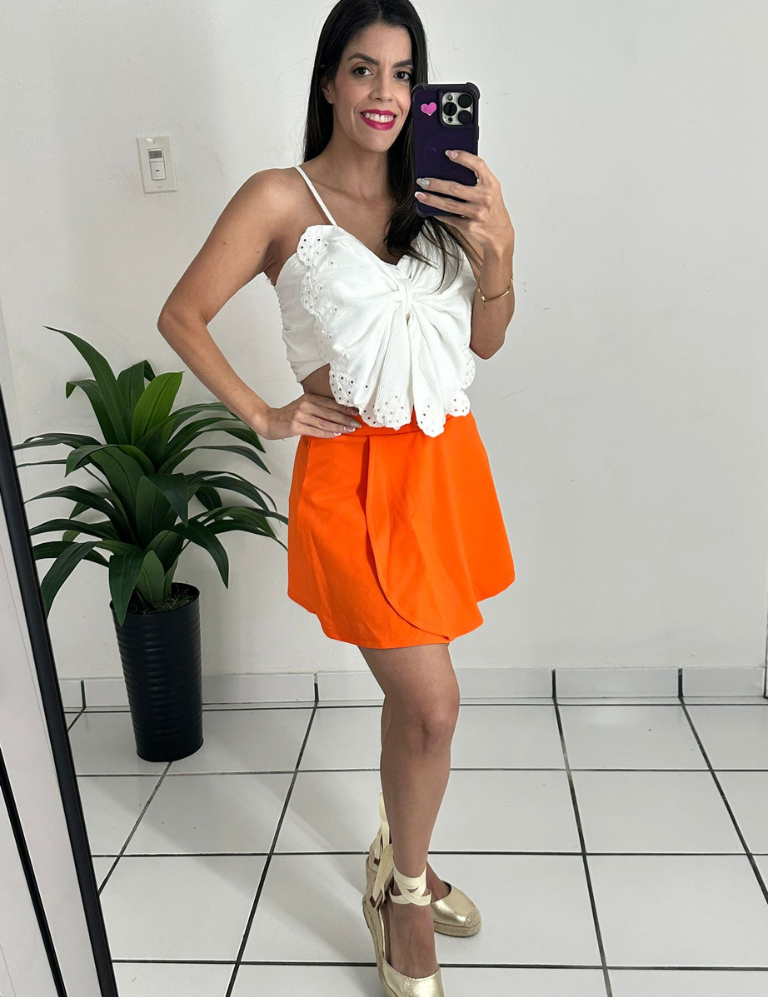 Skirt w/ pant Orange