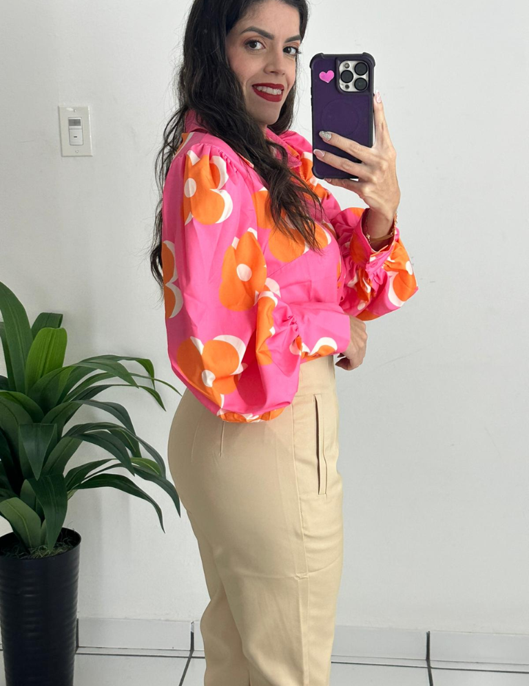Zara Style High waist Pant Beige