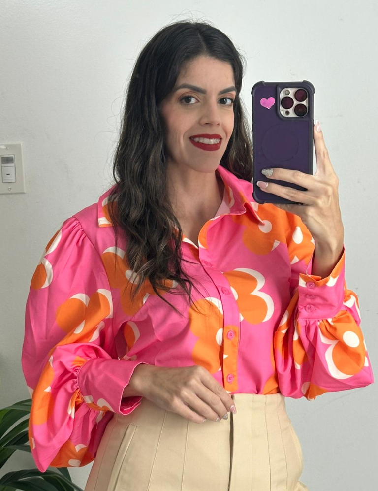 Flower Print Blouse